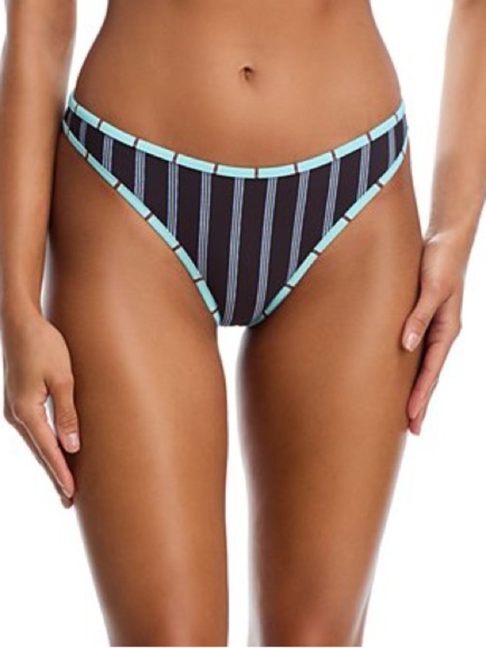 STAUD coto bikini bottom redondo stripe large